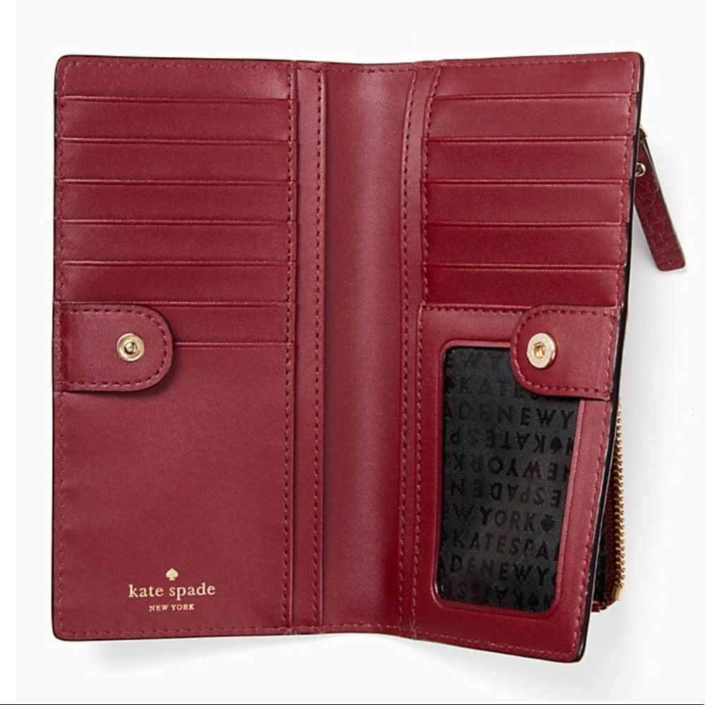 $199 NWT Kate Spade Bay Street Stacy-Black Cherry - Picture 2 of 4